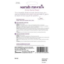 Sarah Ravens Zinnia Sprite Mixed Seeds -Elise Bloom 12804468 1974833172982670