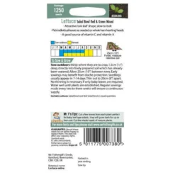 Mr. Fothergill's Lettuce Salad Bowl Seeds - Red And Green 5 Mr. Fothergill's Lettuce Salad Bowl Seeds - Red And Green -Elise Bloom 12804493 1014833173076189