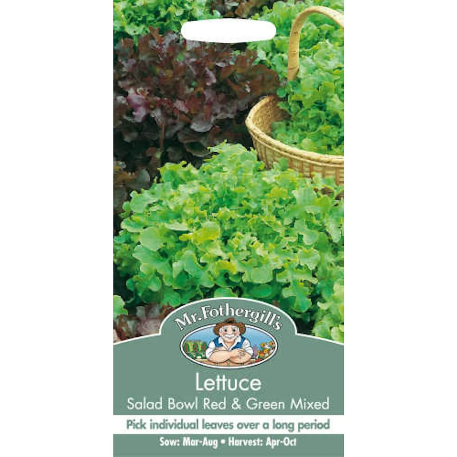 Mr. Fothergill's Lettuce Salad Bowl Seeds - Red And Green 3 Mr. Fothergill's Lettuce Salad Bowl Seeds - Red And Green