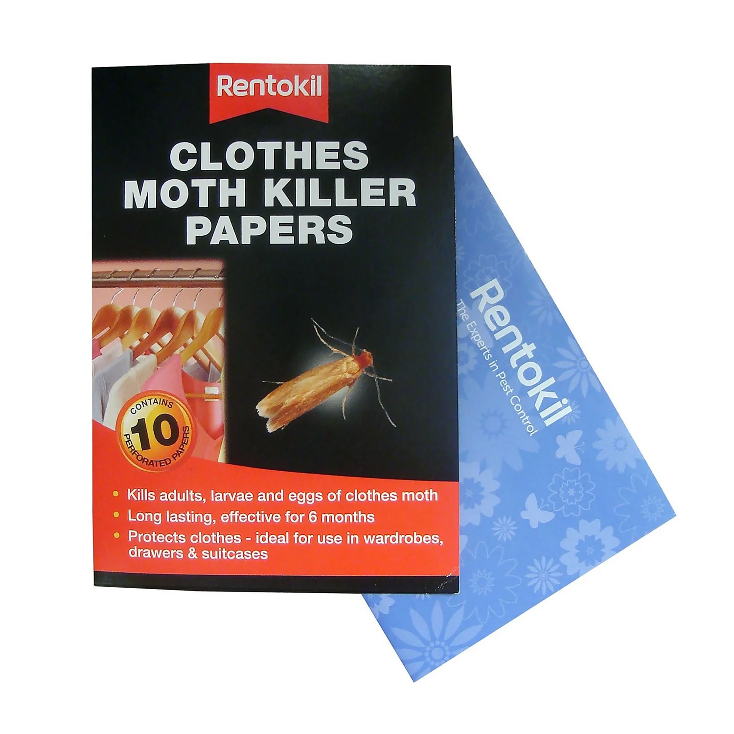 Rentokil Moth Killer Strips (Pack Of 2) 4 Rentokil Moth Killer Strips (Pack Of 2) - Image 2
