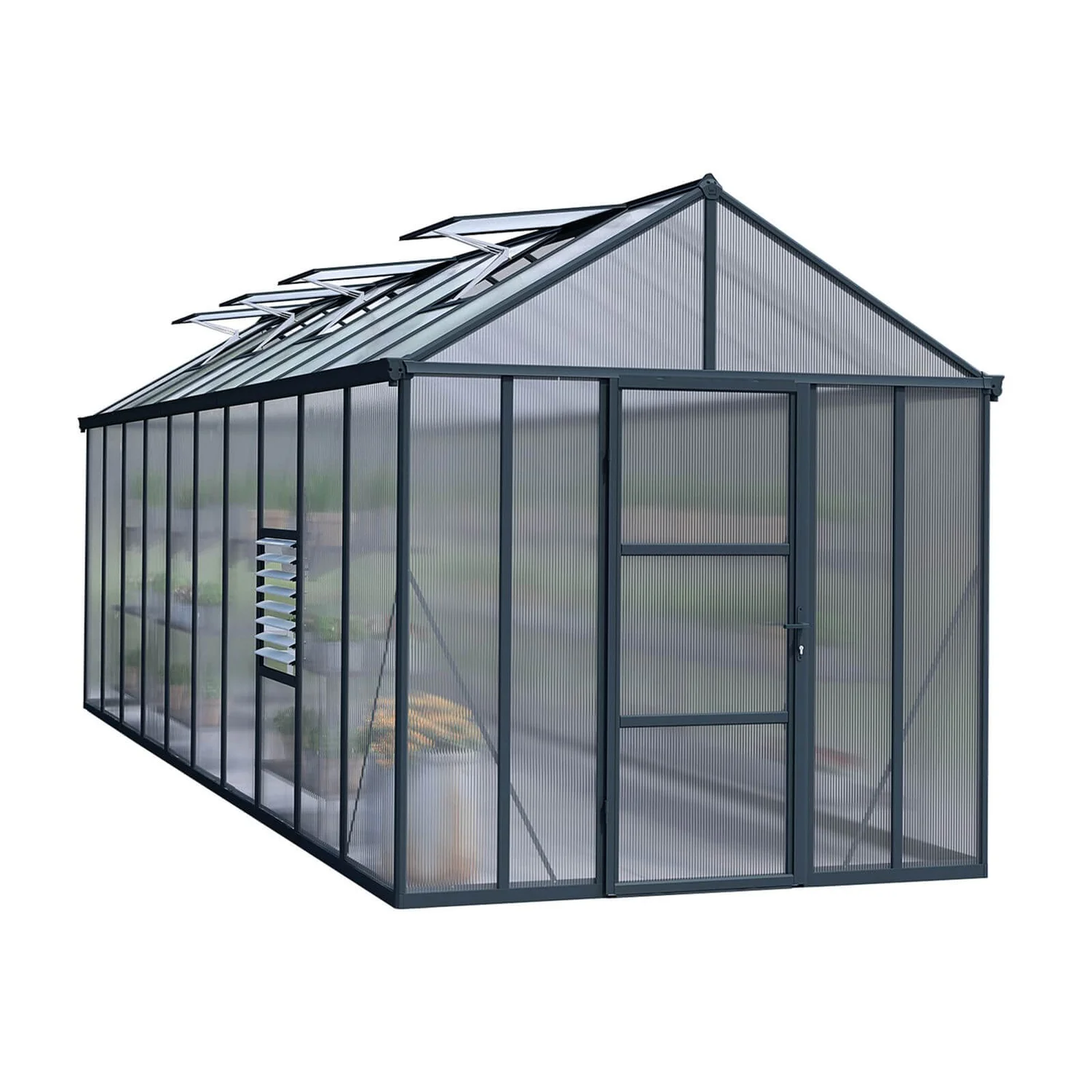 Palram - Canopia Glory Greenhouse 8X20 Grey 3 Palram - Canopia Glory Greenhouse 8X20 Grey