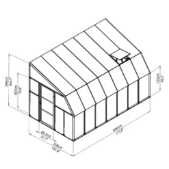 Palram 8 X 14ft Clear Canopia Sun Room 12 Palram 8 X 14ft Clear Canopia Sun Room -Elise Bloom 12806783 7364833199022688