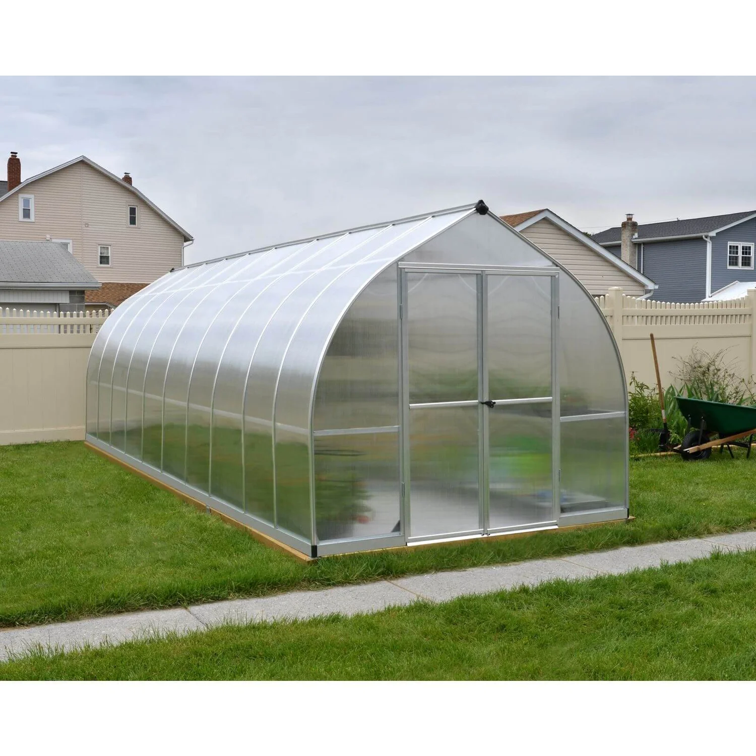 Palram 8 X 20 Silver Canopia Bella Greenhouse 5 Palram 8 X 20 Silver Canopia Bella Greenhouse - Image 3