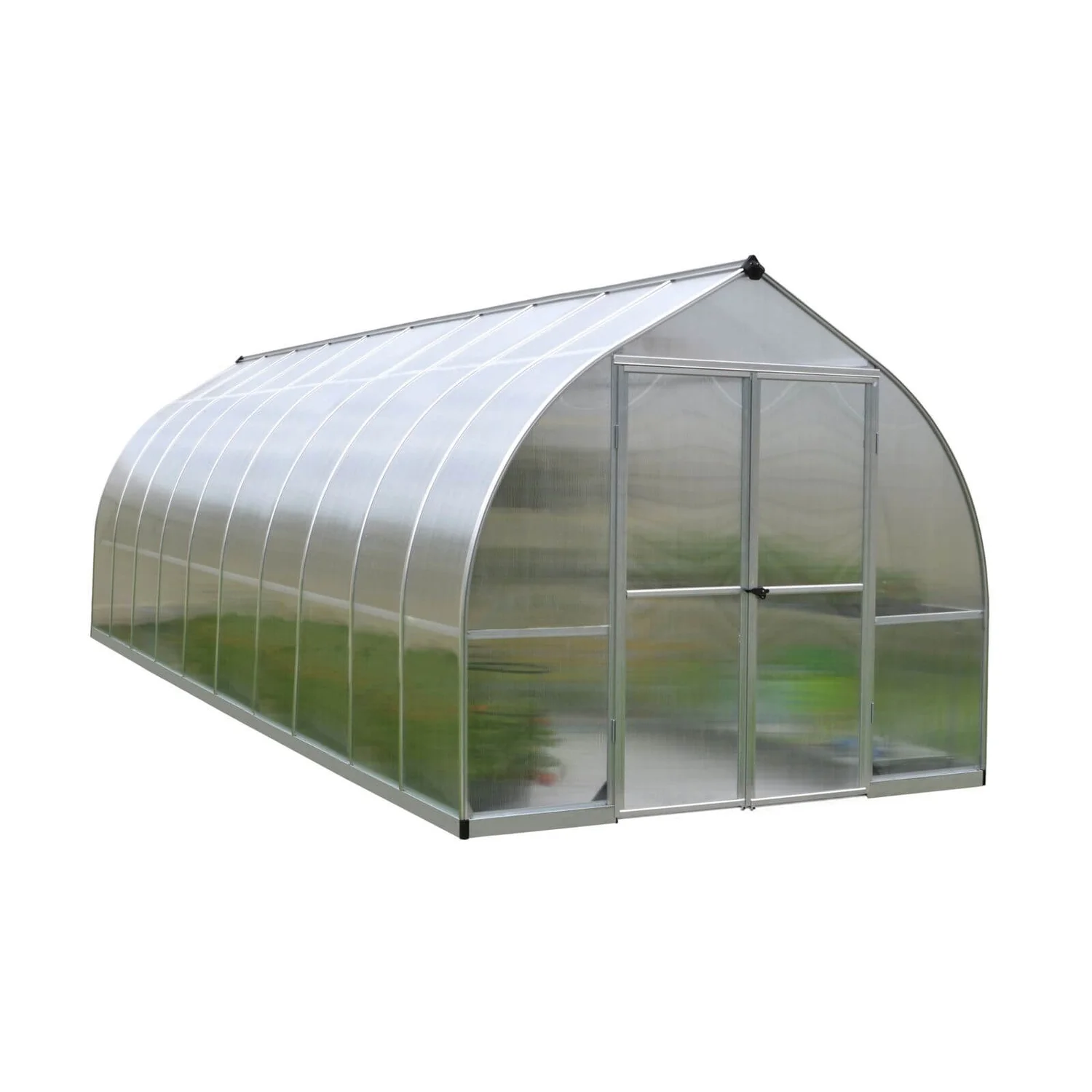 Palram 8 X 20 Silver Canopia Bella Greenhouse 4 Palram 8 X 20 Silver Canopia Bella Greenhouse - Image 2