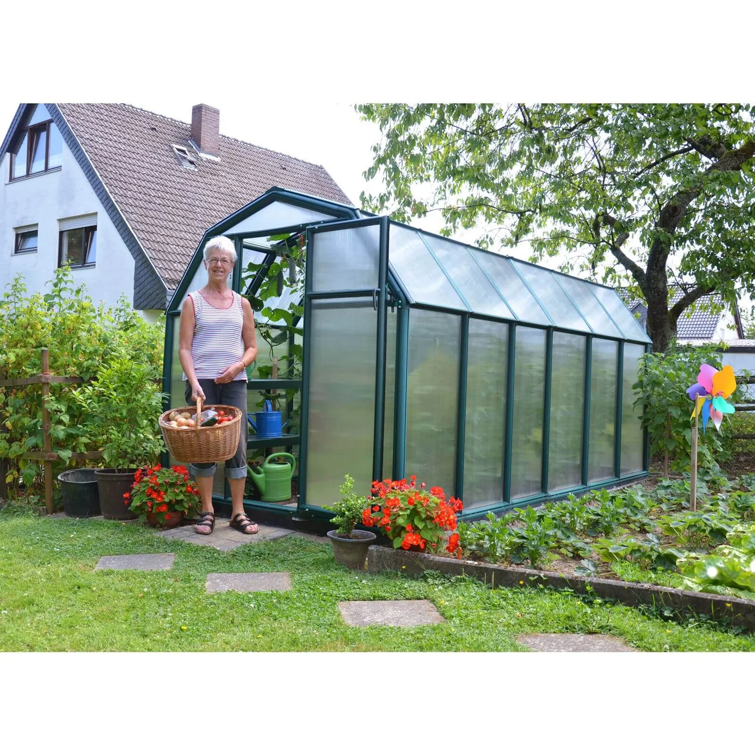 Palram - Canopia Eco Grow Greenhouse 6X12 Green 4 Palram - Canopia Eco Grow Greenhouse 6X12 Green - Image 2