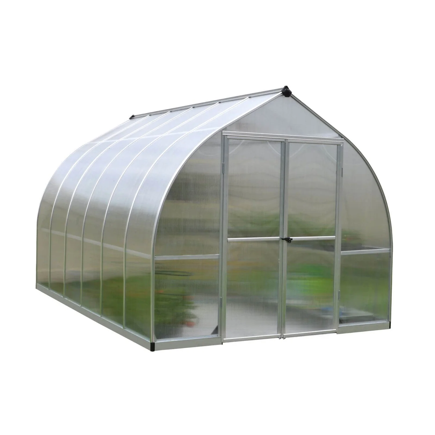 Palram 8 X 12ft Canopia Bella Greenhouse - Silver 4 Palram 8 X 12ft Canopia Bella Greenhouse - Silver - Image 2