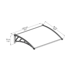 Palram - Canopia Canopy Neo 1350 Grey Twinwall 13 Palram - Canopia Canopy Neo 1350 Grey Twinwall -Elise Bloom 12807312 1234833218003766