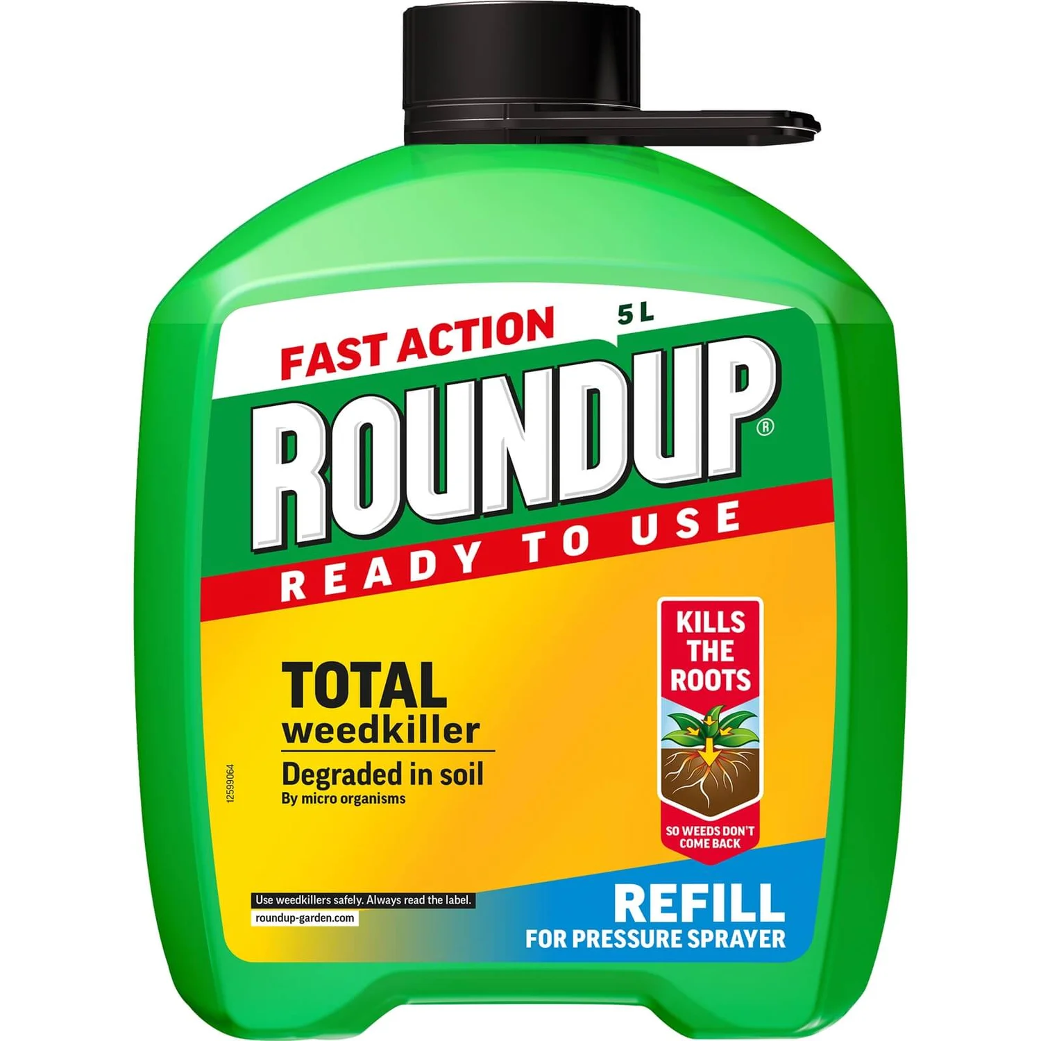 Roundup Total Ready To Use Pump N Go Weedkiller Refill - 5L 3 Roundup Total Ready To Use Pump N Go Weedkiller Refill - 5L