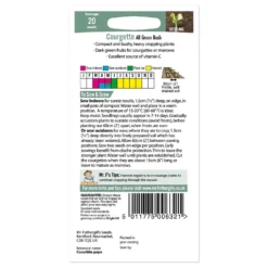 Mr. Fothergill's Courgette All Green Bush Seeds -Elise Bloom 12807919 1844832992885311