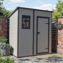 Keter Manor 6 X 4ft Outdoor Garden Pent Storage Shed - Beige/Brown 20 Keter Manor 6 X 4ft Outdoor Garden Pent Storage Shed - Beige/Brown -Elise Bloom 12808002 1235036430926232