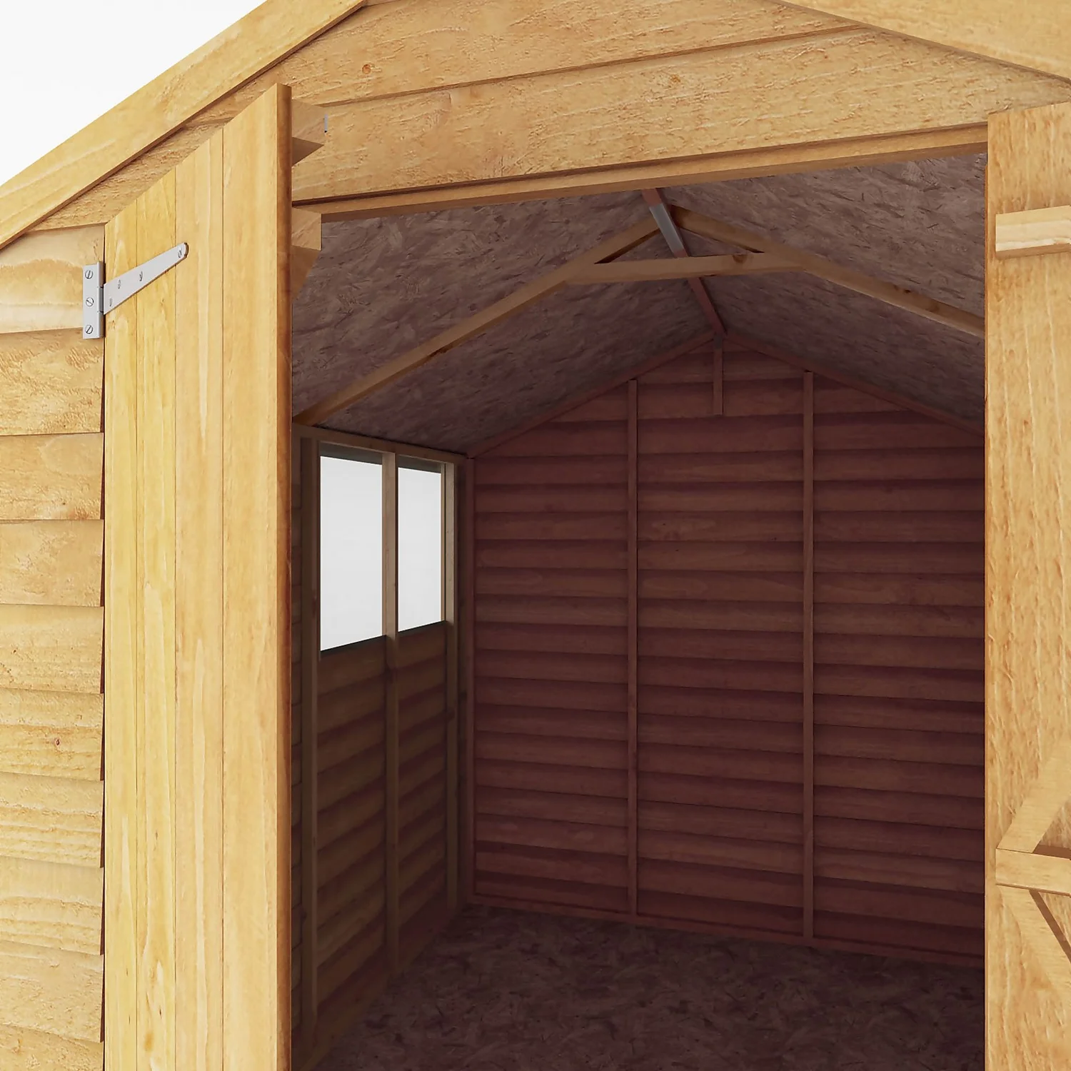 Mercia 10 X 6ft Overlap Double Door Apex Shed 6 Mercia 10 X 6ft Overlap Double Door Apex Shed - Image 4
