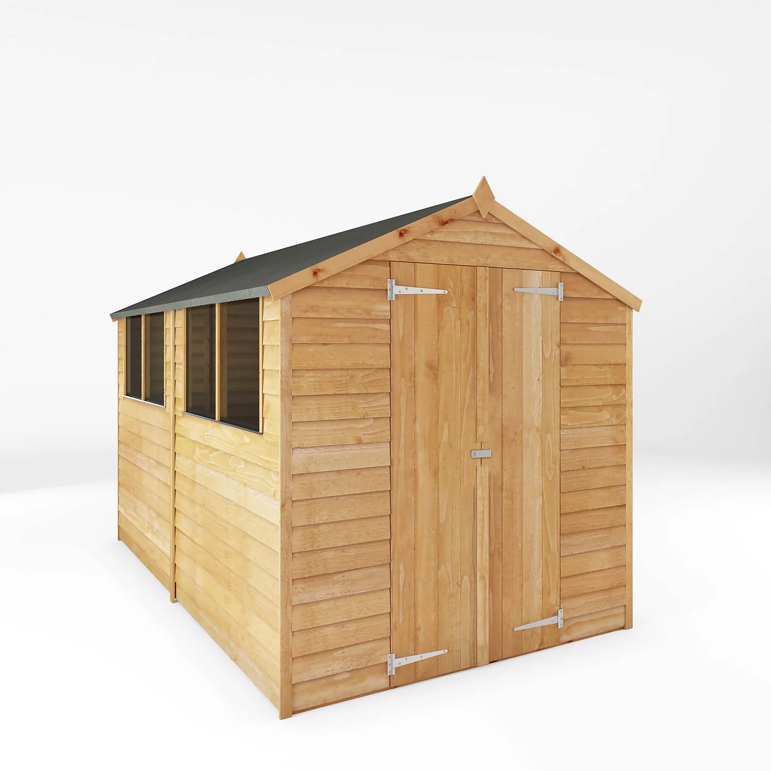Mercia 10 X 6ft Overlap Double Door Apex Shed 3 Mercia 10 X 6ft Overlap Double Door Apex Shed