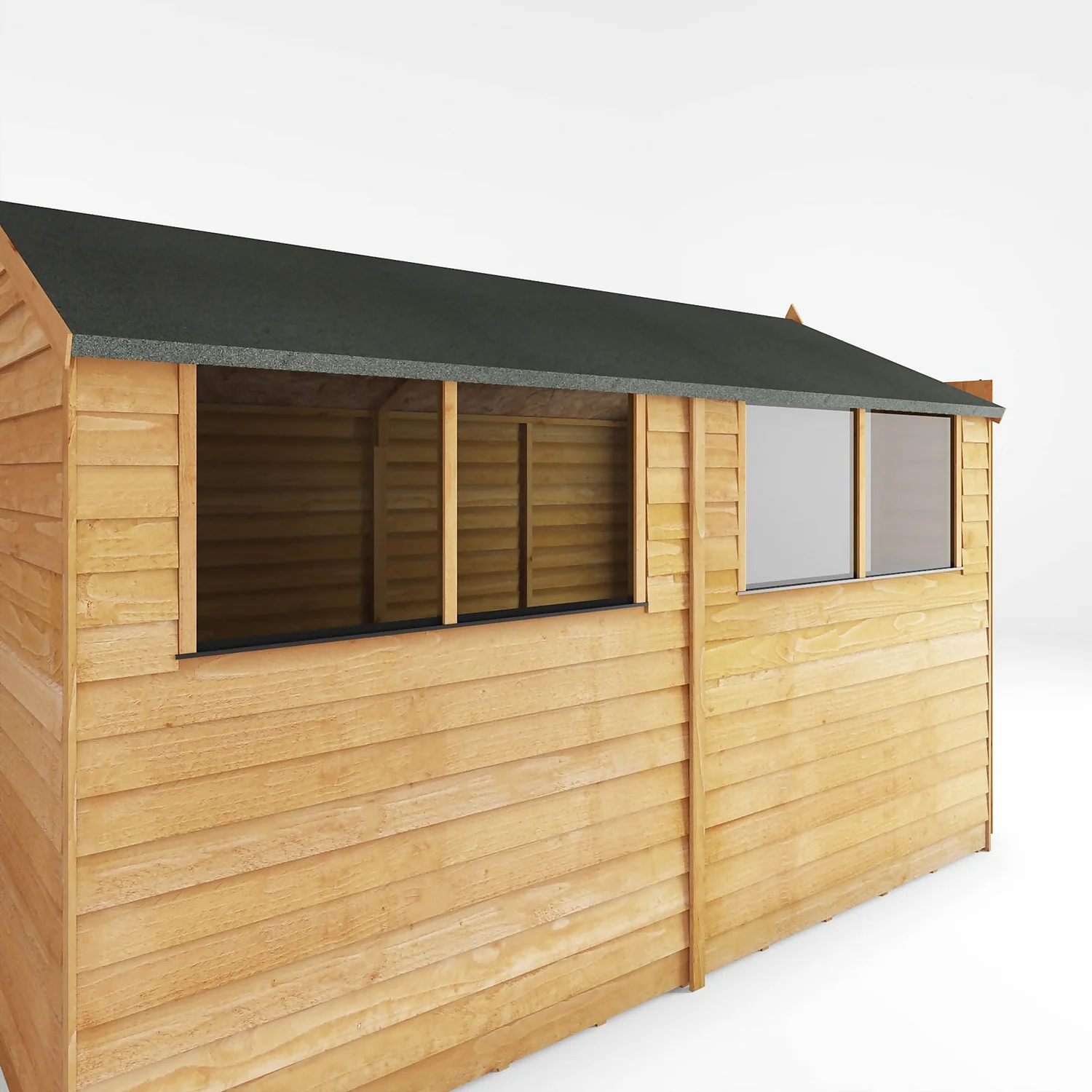 Mercia 10 X 6ft Overlap Double Door Apex Shed 7 Mercia 10 X 6ft Overlap Double Door Apex Shed - Image 5