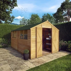 Mercia 12 X 8ft Overlap Double Door Apex Shed 13 Mercia 12 X 8ft Overlap Double Door Apex Shed -Elise Bloom 12809174 4655036363940759