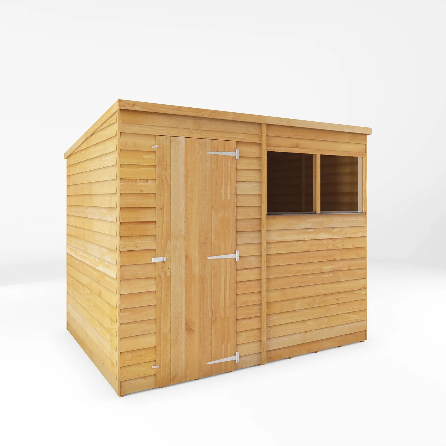 Mercia 8 X 6ft Overlap Pent Shed 3 Mercia 8 X 6ft Overlap Pent Shed