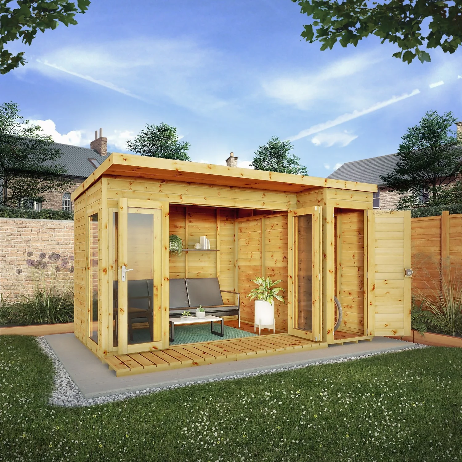 Mercia 12 X 8ft Garden Room With Side Shed 4 Mercia 12 X 8ft Garden Room With Side Shed - Image 2