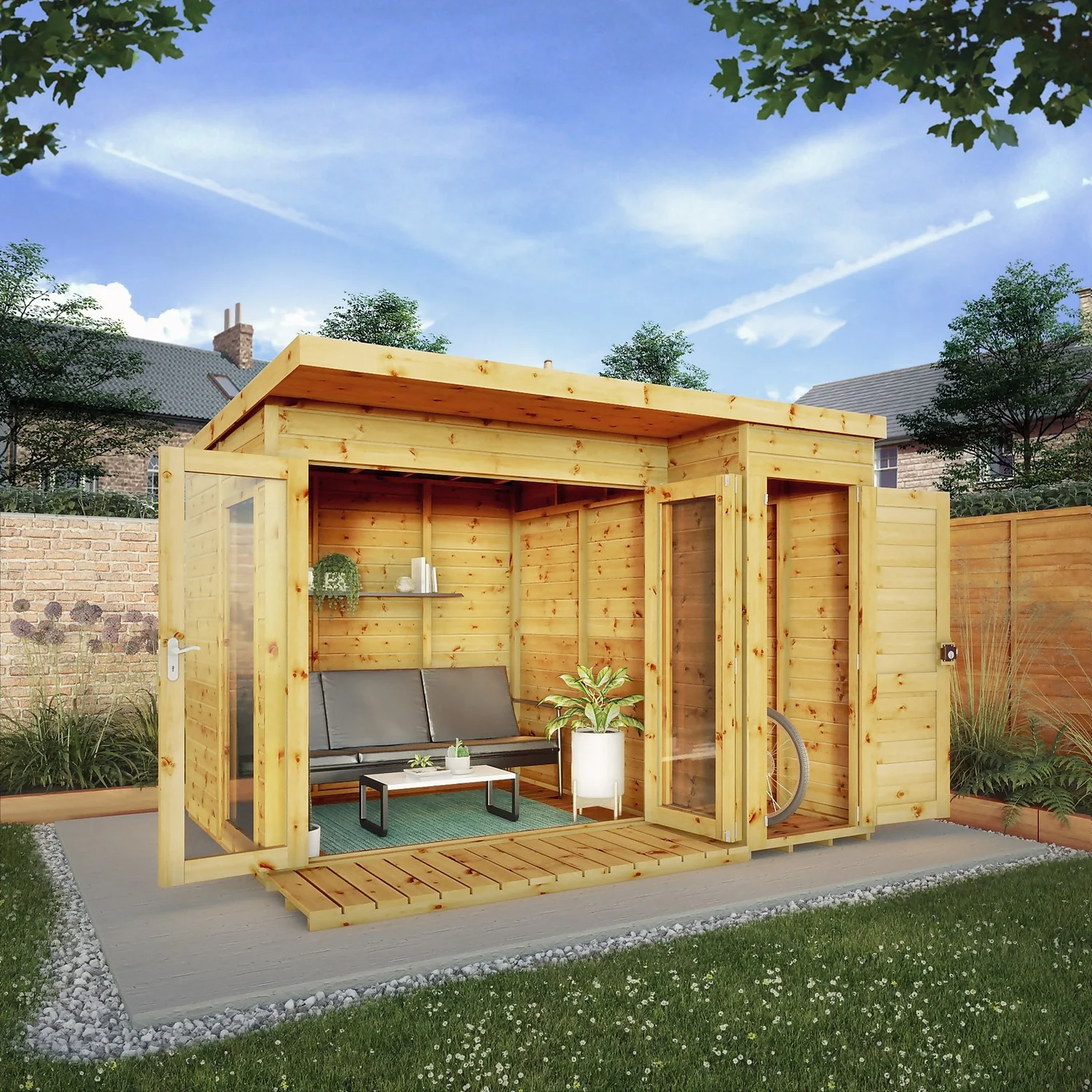 Mercia 10 X 8ft Garden Room With Side Shed 4 Mercia 10 X 8ft Garden Room With Side Shed - Image 2