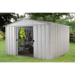 Yardmaster 10x8ft Apex Roof Metal Shed -Elise Bloom 12809569 1814832956862046