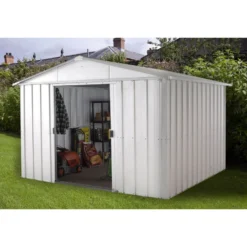 Yardmaster 10x13ft Apex Roof Metal Shed -Elise Bloom 12809570 2014832954435850