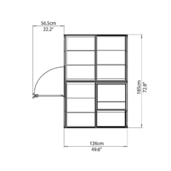 Palram 6 X 4ft Canopia Harmony Greenhouse - Silver 19 Palram 6 X 4ft Canopia Harmony Greenhouse - Silver -Elise Bloom 12809807 1744832957729553