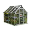 Palram 6 X 8ft Canopia Harmony Greenhouse - Silver 1 Palram 6 X 8ft Canopia Harmony Greenhouse - Silver -Elise Bloom 12810583 1004831948569336