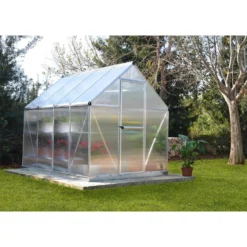 Palram 6 X 8ft Canopia Mythos Greenhouse - Silver 15 Palram 6 X 8ft Canopia Mythos Greenhouse - Silver -Elise Bloom 12810591 1044833169263306