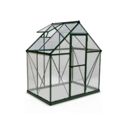 Palram 6 X 4ft Canopia Harmony Greenhouse - Green 12 Palram 6 X 4ft Canopia Harmony Greenhouse - Green -Elise Bloom 12810593 4174833168999159