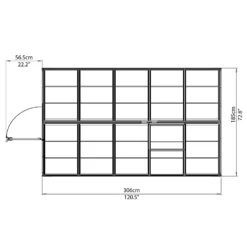 Palram 6 X 10ft Canopia Harmony Greenhouse - Silver 21 Palram 6 X 10ft Canopia Harmony Greenhouse - Silver -Elise Bloom 12810851 1894845681765372