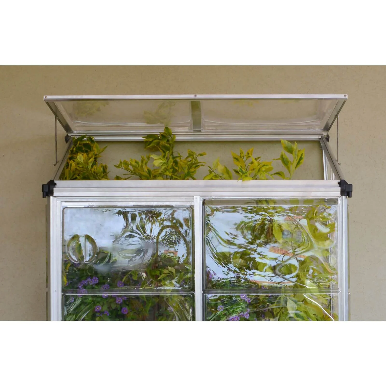 Palram - Canopia Lean To Grow House 4X2 Silver Clear 9 Palram - Canopia Lean To Grow House 4X2 Silver Clear - Image 7