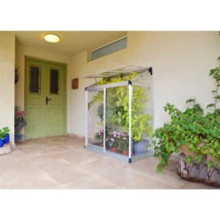Palram - Canopia Lean To Grow House 4X2 Silver Clear 15 Palram - Canopia Lean To Grow House 4X2 Silver Clear -Elise Bloom 12810857 1884833200026662