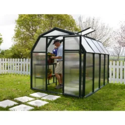 Palram 6 X 8ft Canopia Eco Grow Greenhouse - Green 19 Palram 6 X 8ft Canopia Eco Grow Greenhouse - Green -Elise Bloom 12810861 8324833198775713