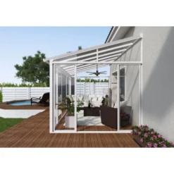 Palram Canopia Sanremo 10 X 14ft Conservatory - White -Elise Bloom 12810862 1634833200004423