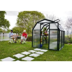 Palram 6 X 6ft Canopia Eco Grow Greenhouse - Green 12 Palram 6 X 6ft Canopia Eco Grow Greenhouse - Green -Elise Bloom 12810863 3514833197085747
