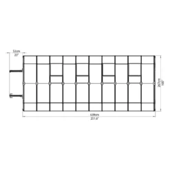 Palram 8 X 20ft Canopia Grand Gardener Greenhouse - Green 20 Palram 8 X 20ft Canopia Grand Gardener Greenhouse - Green -Elise Bloom 12810865 3834833196591629
