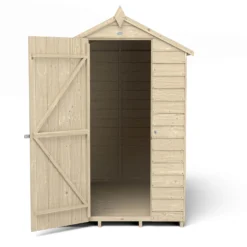 Forest Overlap 6 X 4ft Pressure Treated Apex Shed - No Window -Elise Bloom 12810887 1634833194320566