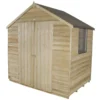 7x5ft Forest Natural Timber Overlap Apex Pressure Treated Wooden Shed -Elise Bloom 12810891 1834831963988913
