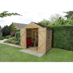 7x5ft Forest Natural Timber Overlap Pent Pressure Treated Wooden Shed 17 7x5ft Forest Natural Timber Overlap Pent Pressure Treated Wooden Shed -Elise Bloom 12810896 4664833194143245