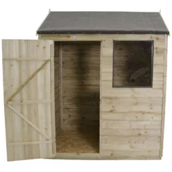 6x4ft Forest Natural Timber Overlap Reverse Apex Wooden Shed 14 6x4ft Forest Natural Timber Overlap Reverse Apex Wooden Shed -Elise Bloom 12810897 3294833194937855