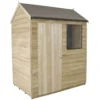 6x4ft Forest Natural Timber Overlap Reverse Apex Wooden Shed -Elise Bloom 12810897 5044831964190357
