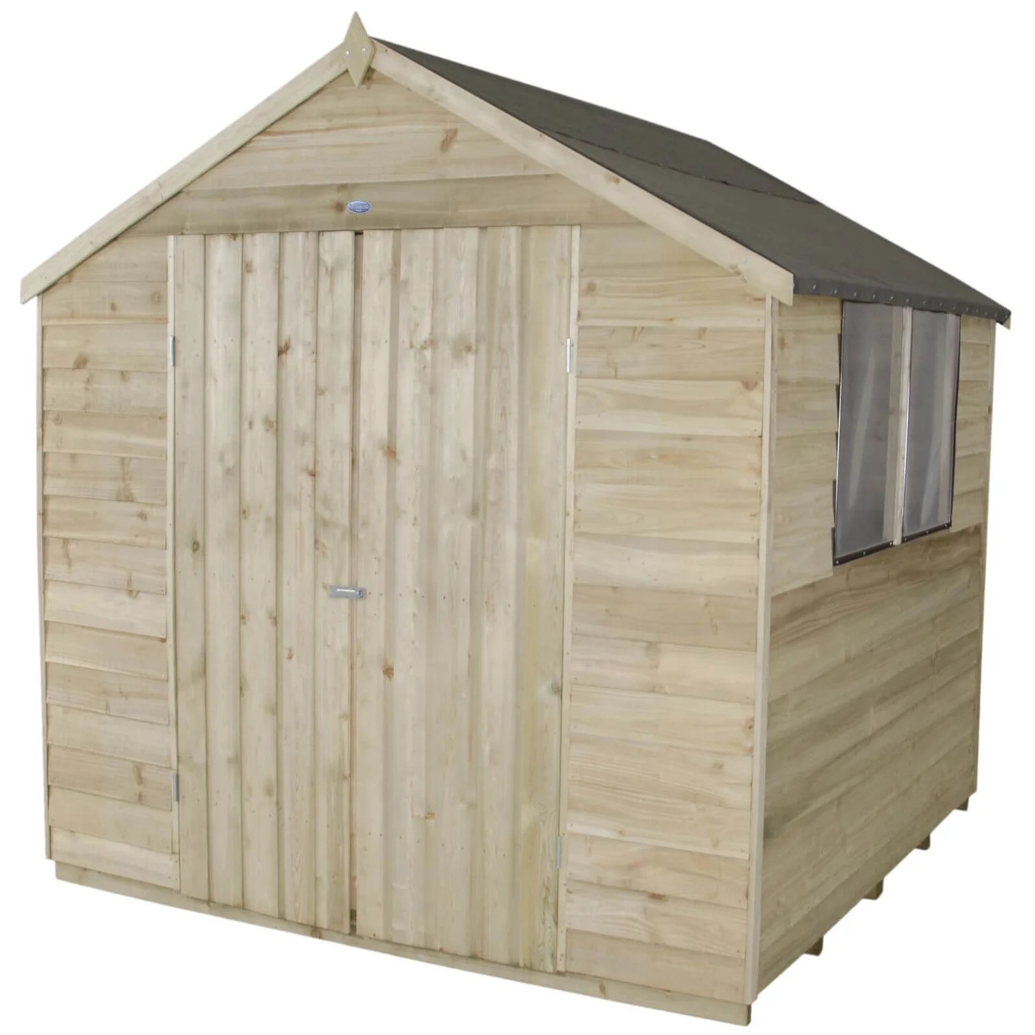 7x7ft Forest Natural Timber Overlap Apex Pressure Treated Wooden Shed 7 7x7ft Forest Natural Timber Overlap Apex Pressure Treated Wooden Shed - Image 5