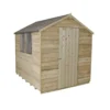 8x6ft Forest Natural Timber Overlap Apex Pressure Treated Wooden Shed -Elise Bloom 12810904 1024845600137286