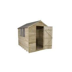8x6ft Forest Natural Timber Overlap Apex Pressure Treated Wooden Shed 12 8x6ft Forest Natural Timber Overlap Apex Pressure Treated Wooden Shed -Elise Bloom 12810904 1874845600209130