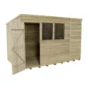 10x6ft Forest Natural Timber Overlap Pent Pressure Treated Wooden Shed 1 10x6ft Forest Natural Timber Overlap Pent Pressure Treated Wooden Shed -Elise Bloom 12810915 1154831956046026