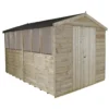 8x12ft Forest Natural Timber Overlap Apex Wooden Workshop -Elise Bloom 12810929 9644831962849813