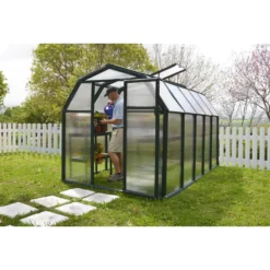 Palram 6 X 10ft Canopia Eco Grow Greenhouse - Green 13 Palram 6 X 10ft Canopia Eco Grow Greenhouse - Green -Elise Bloom 12810957 1314833194639136