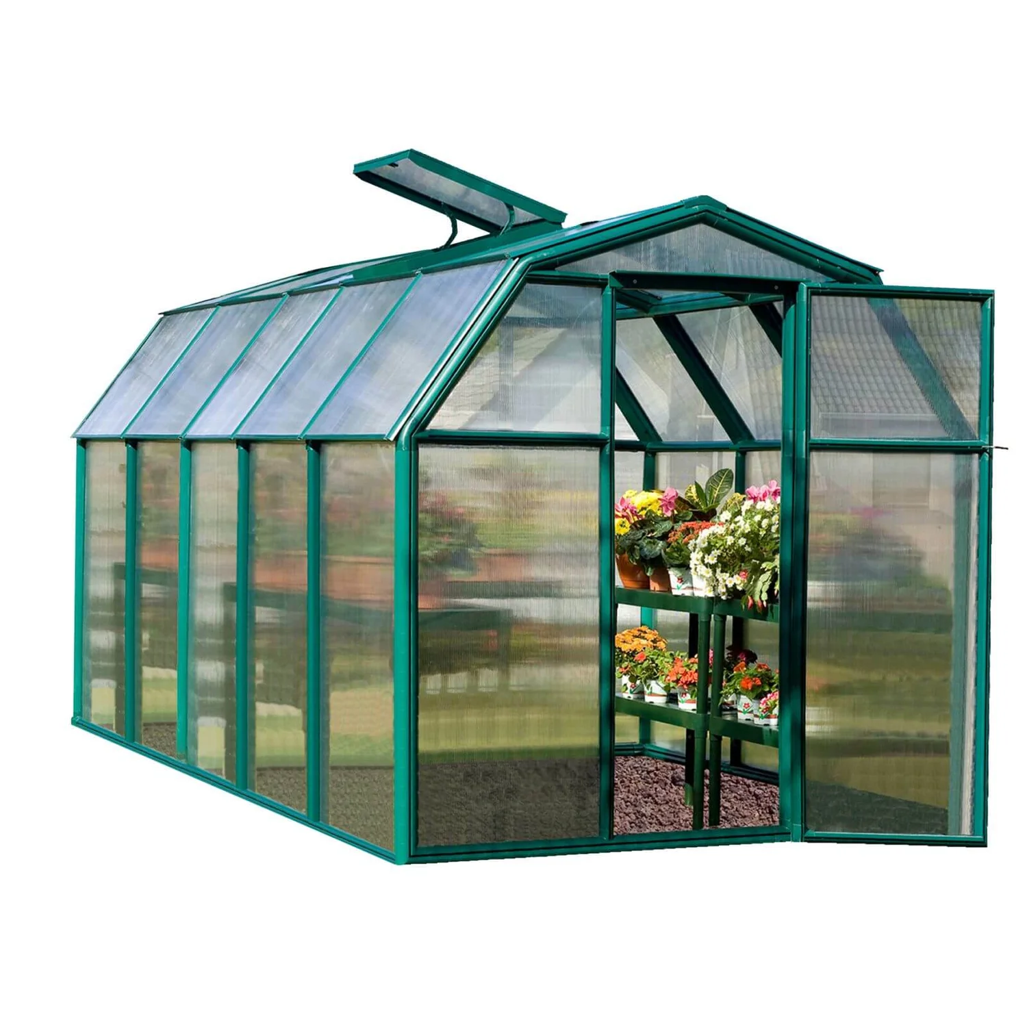 Palram 6 X 10ft Canopia Eco Grow Greenhouse - Green 3 Palram 6 X 10ft Canopia Eco Grow Greenhouse - Green