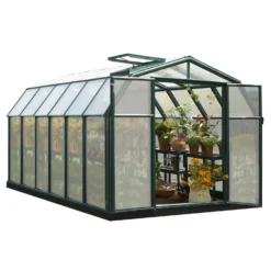 Palram 8 X 12ft Canopia Hobby Gardener Greenhouse - Green