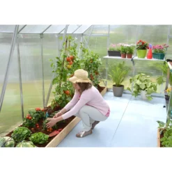 Palram 8 X 12ft Canopia Essence Greenhouse - Silver 17 Palram 8 X 12ft Canopia Essence Greenhouse - Silver -Elise Bloom 12810970 1964833196432233