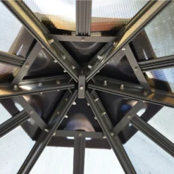 Palram - Canopia Monaco Hexagonal Garden Gazebo Grey 19 Palram - Canopia Monaco Hexagonal Garden Gazebo Grey -Elise Bloom 12810973 1244924173025941