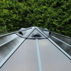 Palram - Canopia Monaco Hexagonal Garden Gazebo Grey 18 Palram - Canopia Monaco Hexagonal Garden Gazebo Grey -Elise Bloom 12810973 1374924173003792